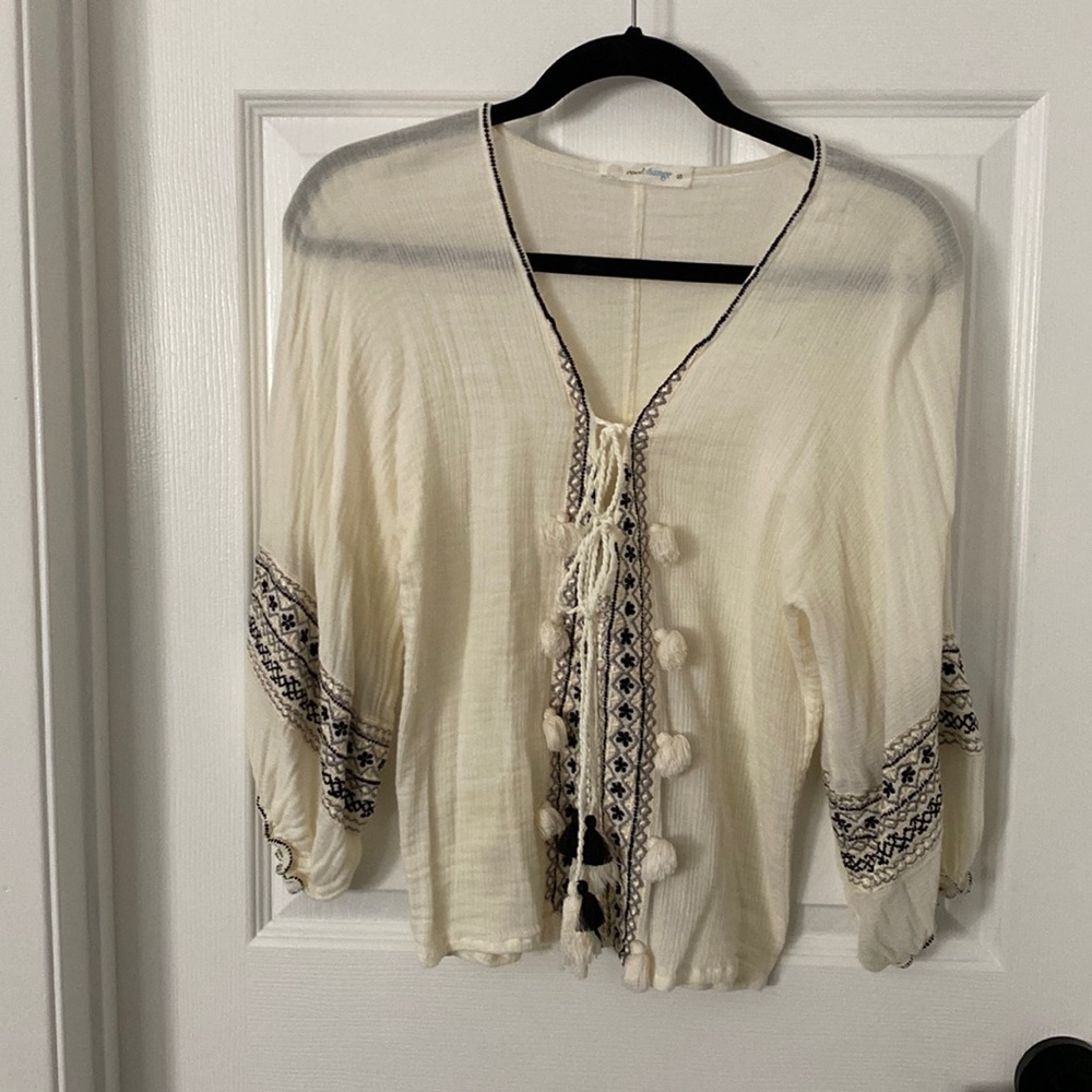 Boho top with tassels